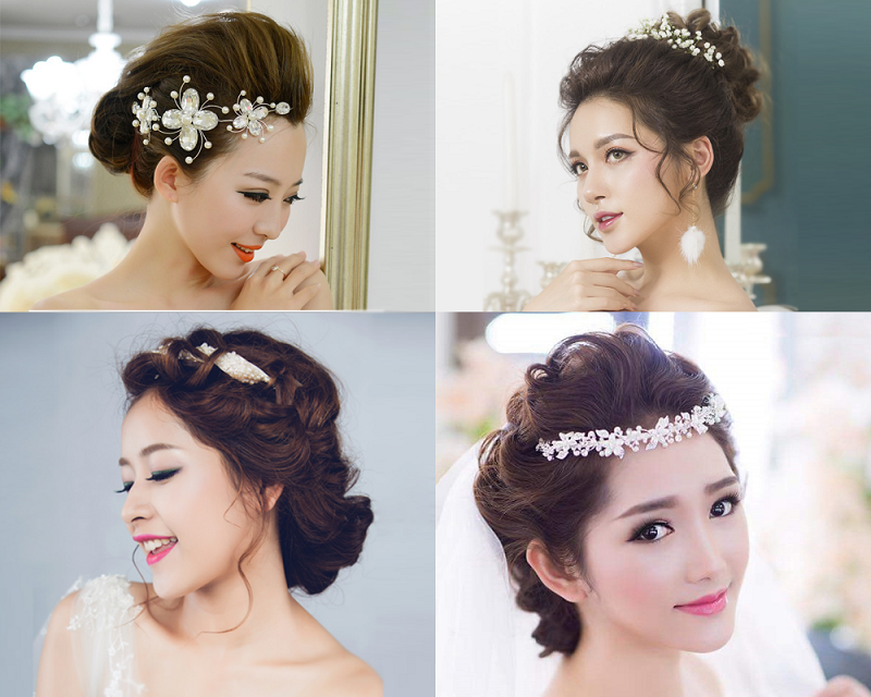Những kiểu tóc cô dâu mặt vuông được ưa chuộng nhất 2019 1