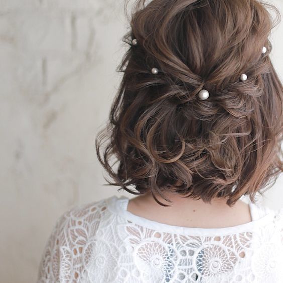 BST các kiểu tóc cô dâu ngắn đẹp cực xinh trong ngày cưới